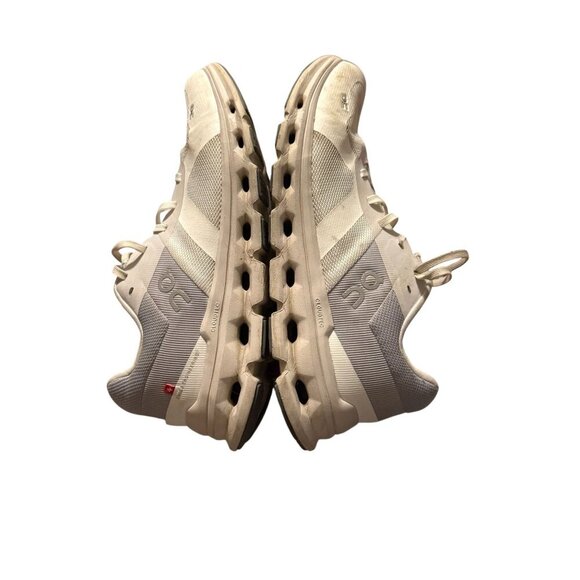 On Cloudrunner Womens Athletic Running Shoes Size 7.5 White & Gray Mesh Light - Picture 7 of 9